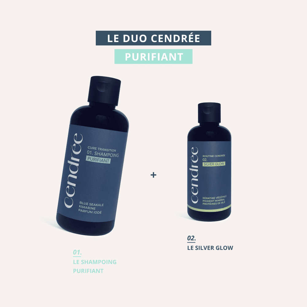 Le Duo Cendrée : la routine naturelle pour cheveux gris