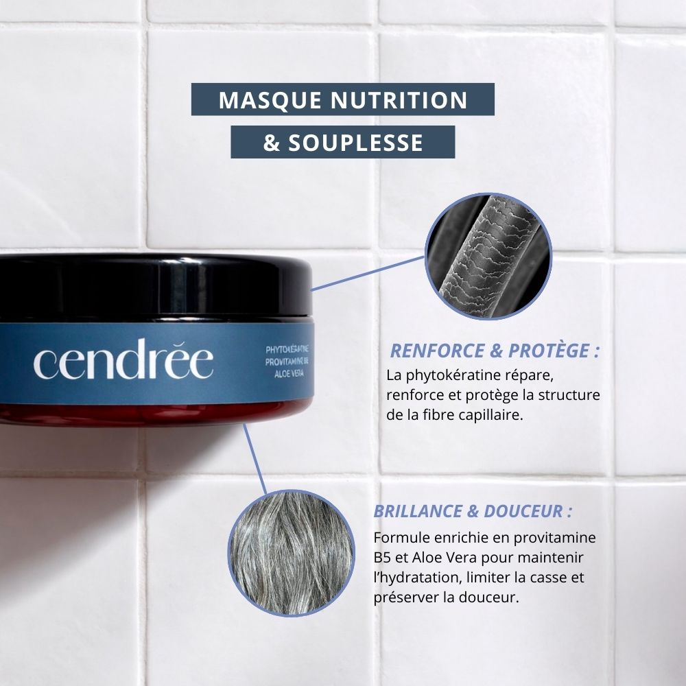 Le Trio Cendrée : La première routine pour cheveux blancs