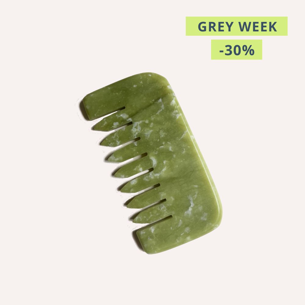 Mini-Peigne en pierre de jade