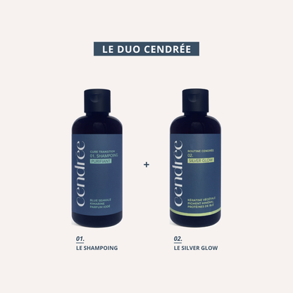Le Duo Cendrée : la routine naturelle pour cheveux gris