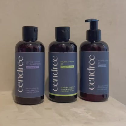Le Trio Cendrée : La première routine pour cheveux blancs