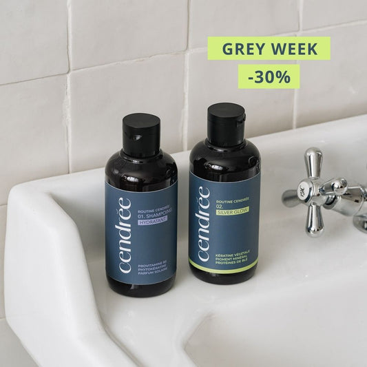 Le Duo Cendrée : la routine naturelle pour cheveux gris