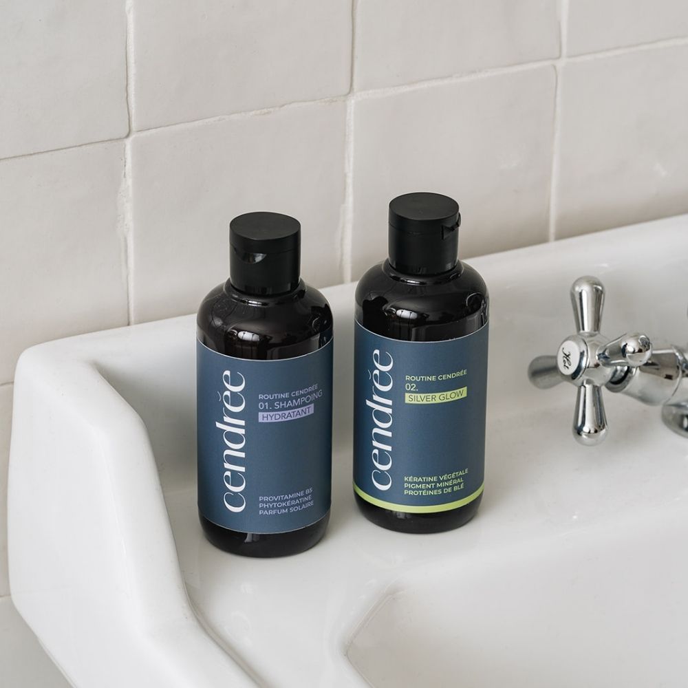Le Duo Cendrée : la routine naturelle pour cheveux gris