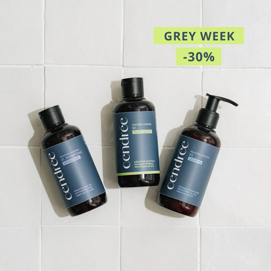 Le Trio Cendrée : La première routine pour cheveux blancs