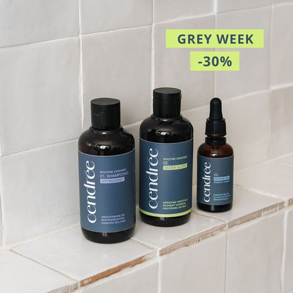 Le Trio Cendrée : La première routine pour cheveux blancs